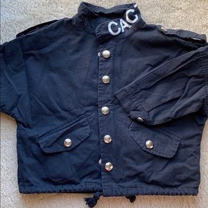 Jacket with pattern at the back